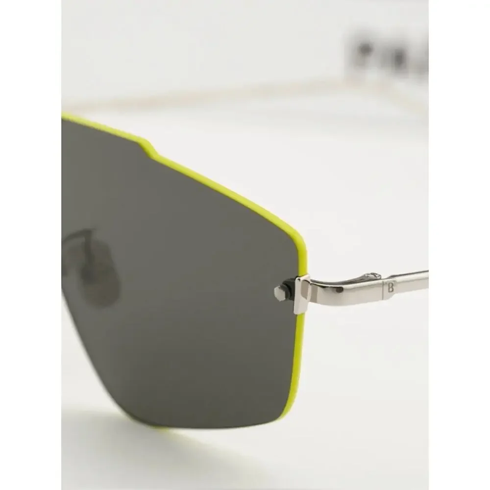NEW!! Berluti BL40019U 16D Aviator Shield Sunglasses in Grey Authentic
